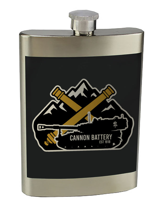 8 oz. Stainless Steel Flask with screw on lid.