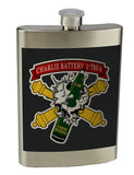 8 oz. Stainless Steel Flask with screw on lid.