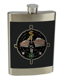 8 oz. Stainless Steel Flask with screw on lid.