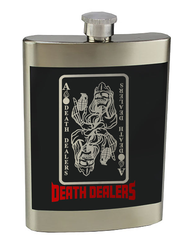 8 oz. Stainless Steel Flask with screw on lid.