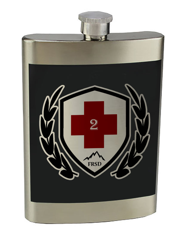 8 oz. Stainless Steel Flask with screw on lid.