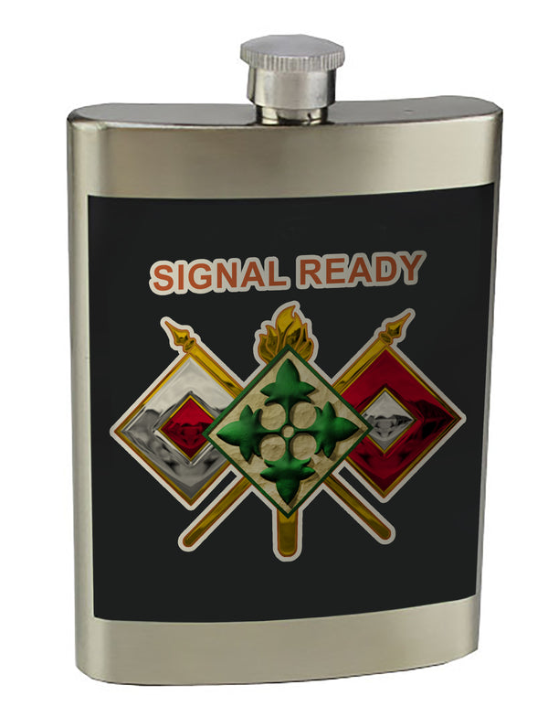 8 oz. Stainless Steel Flask with screw on lid.