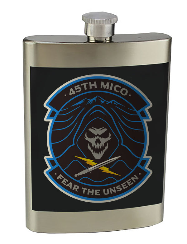 8 oz. Stainless Steel Flask with screw on lid.