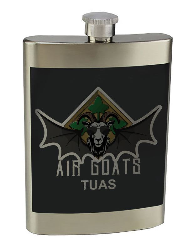 8 oz. Stainless Steel Flask with screw on lid.