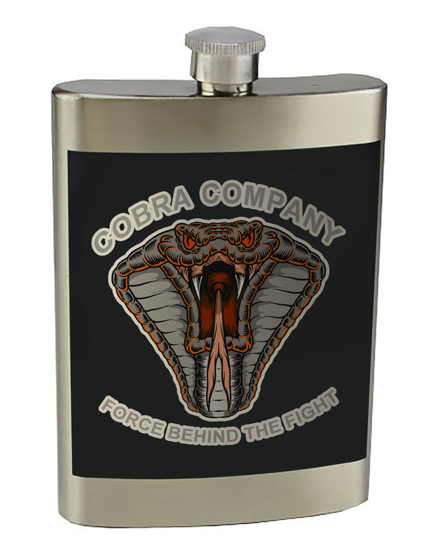 8 oz. Stainless Steel Flask with screw on lid.