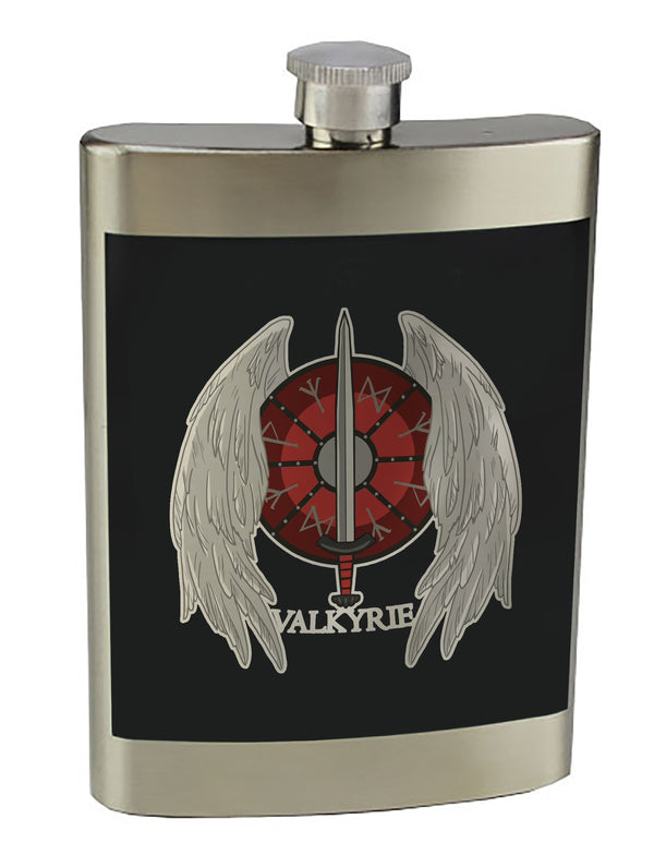 8 oz. Stainless Steel Flask with screw on lid.