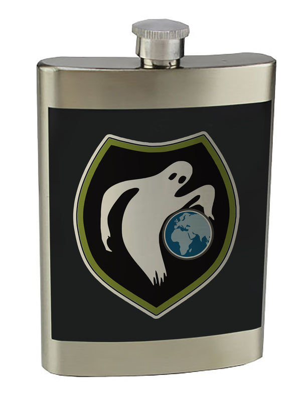 8 oz. Stainless Steel Flask with screw on lid.