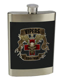 8 oz. Stainless Steel Flask with screw on lid.