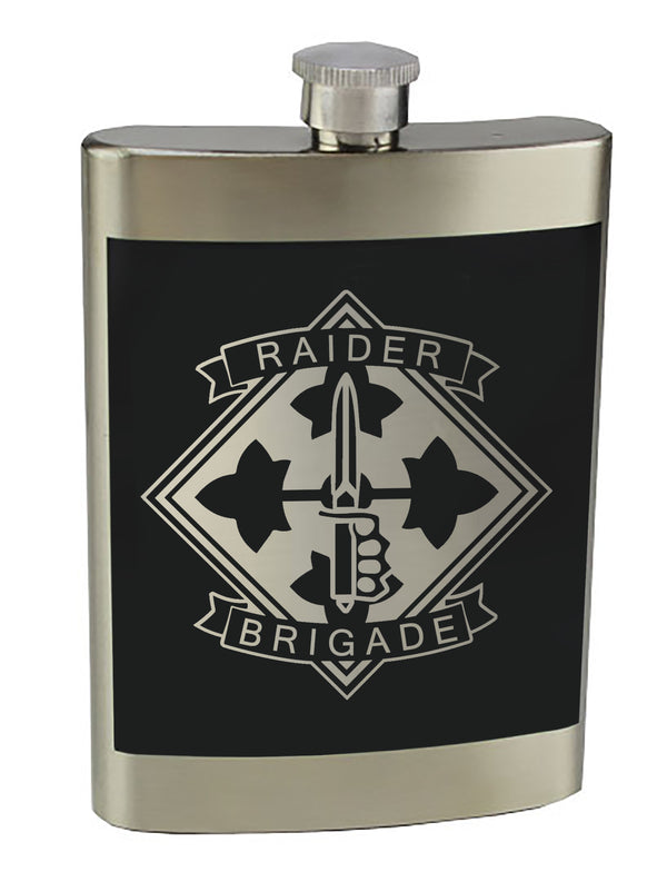 8 oz. Stainless Steel Flask with screw on lid.