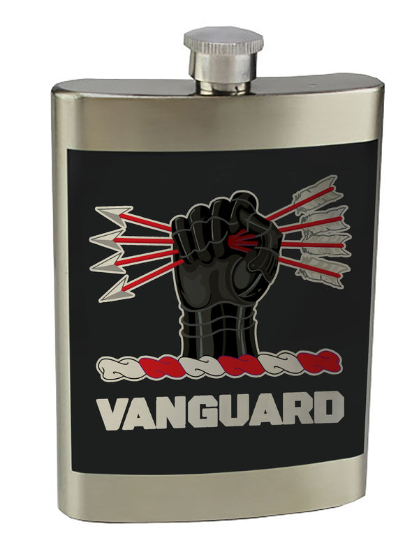 8 oz. Stainless Steel Flask with screw on lid.