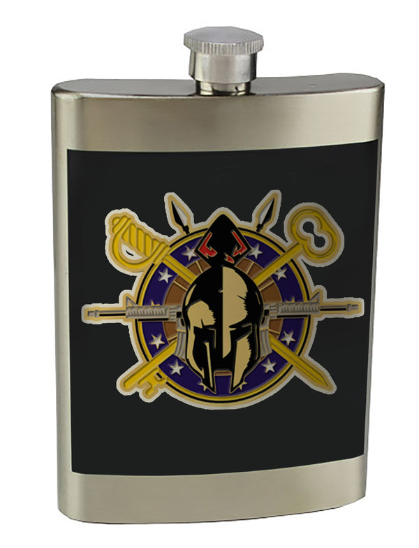 8 oz. Stainless Steel Flask with screw on lid.