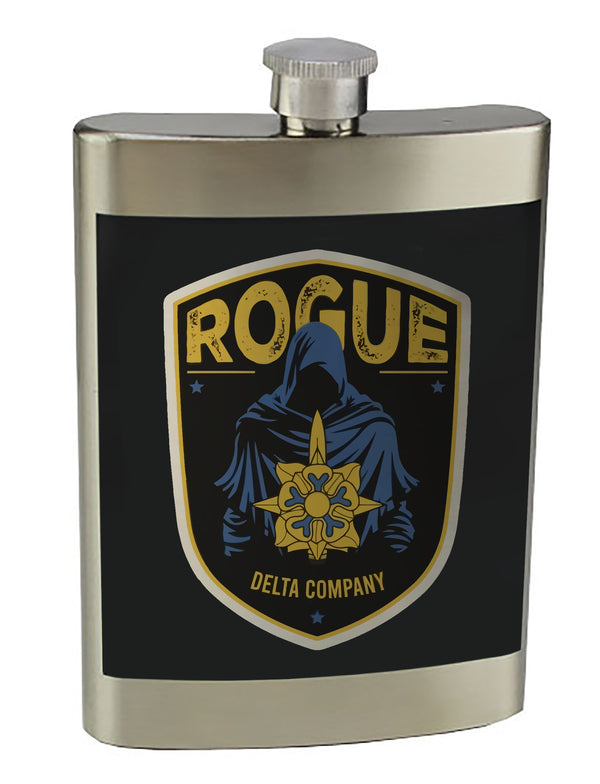 8 oz. Stainless Steel Flask with screw on lid.