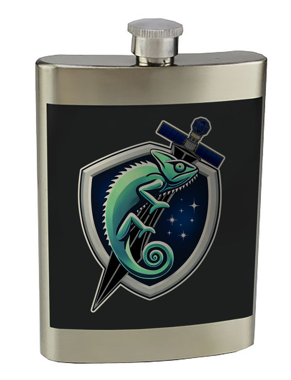8 oz. Stainless Steel Flask with screw on lid.