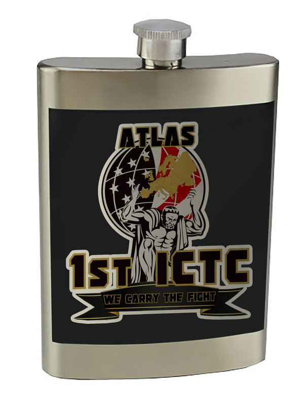 8 oz. Stainless Steel Flask with screw on lid.