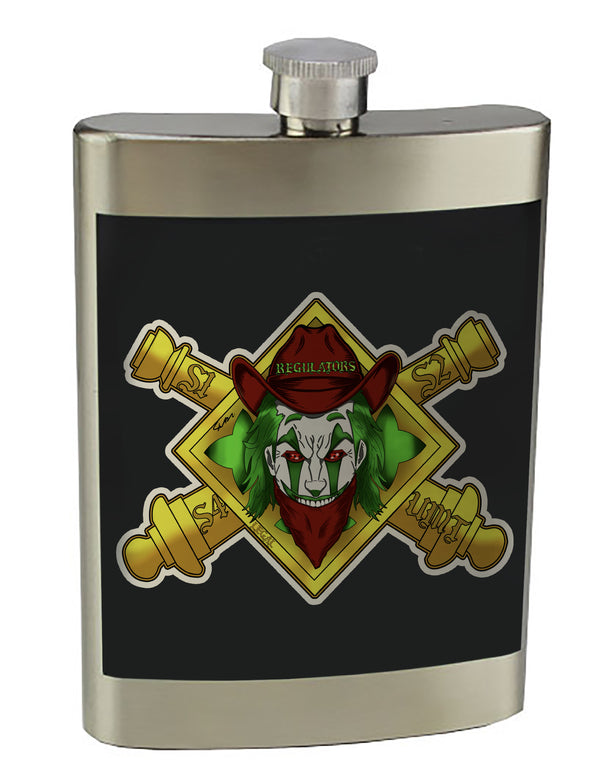 8 oz. Stainless Steel Flask with screw on lid.