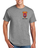 B Troop 4321 Grey 50-50 Blend Unisex Short Sleeve Shirt