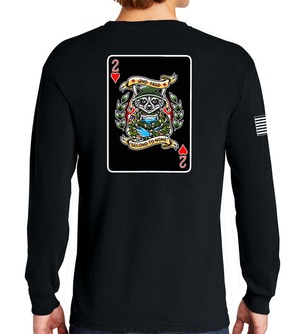 Deployment Long Sleeve 50-50 Blend Unisex Shirt. This shirt IS approved for PT.