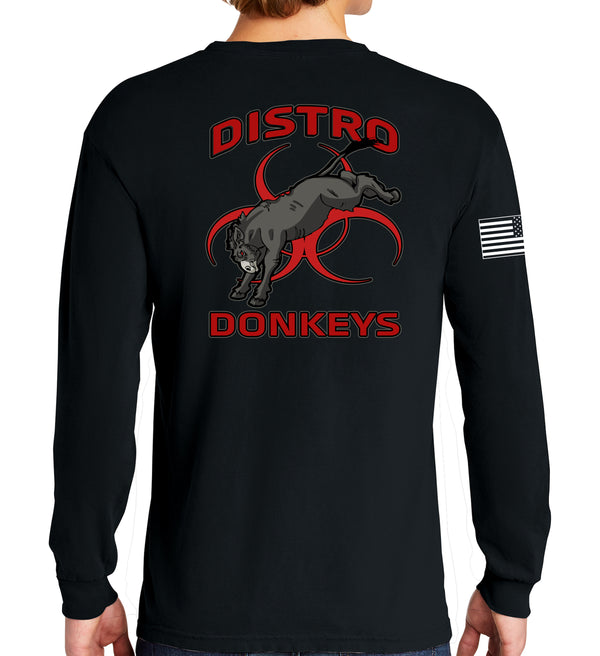 Distro Long Sleeve 50-50 Blend Unisex Shirt. This shirt IS approved for PT