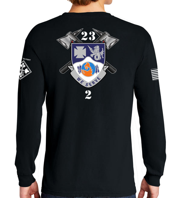 Long Sleeve 50-50 Blend Unisex Shirt. This shirt IS approved for PT.