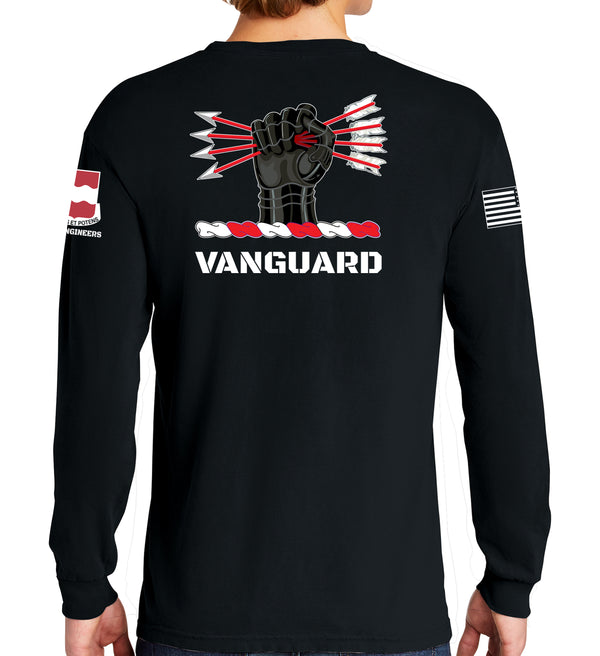 Black Long Sleeve 50-50 Blend Unisex Shirt. This shirt IS approved for PT