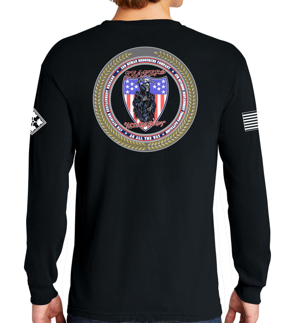 Reapers Long Sleeve 50-50 Blend Unisex Shirt. This shirt IS approved for PT