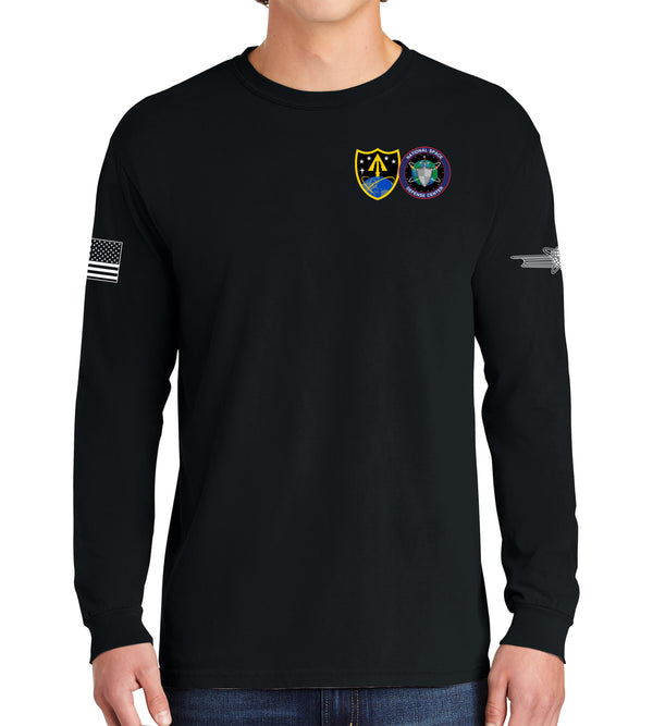 ARMY & NSDC Long Sleeve 50-50 Blend Unisex Shirt. This shirt IS approved for PT.