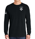 Bandits (White) Long Sleeve 50-50 Blend Unisex Shirt. This shirt IS approved for PT