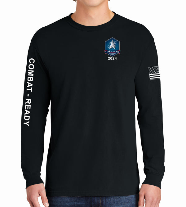 NCO Long Sleeve 50-50 Blend Unisex Shirt. This shirt IS approved for PT