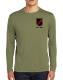 Archangel 6 4th LS Performance PT Shirt. Black Design. This shirt IS approved for PT.