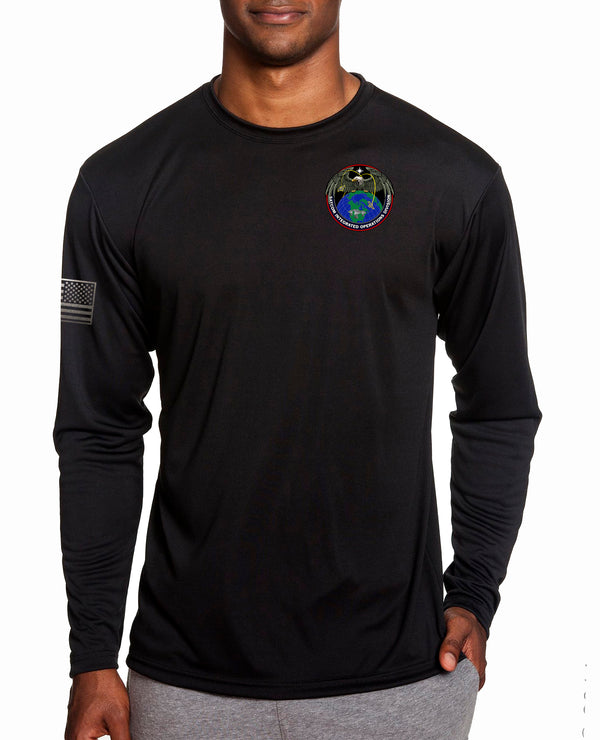 Black Flag Long Sleeve Performance PT Shirt. This shirt IS approved for PT.