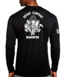 Bandits (White) Long Sleeve Performance Unisex Shirt. This shirt IS approved for PT