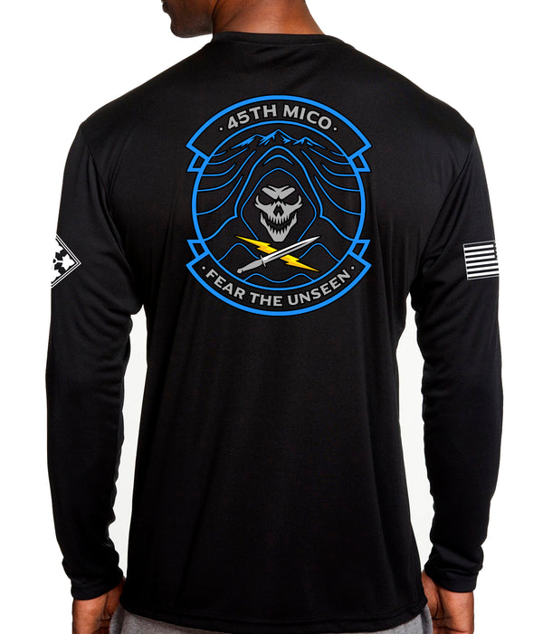 Long Sleeve Performance PT Shirt. Color Design. This shirt IS approved for PT.
