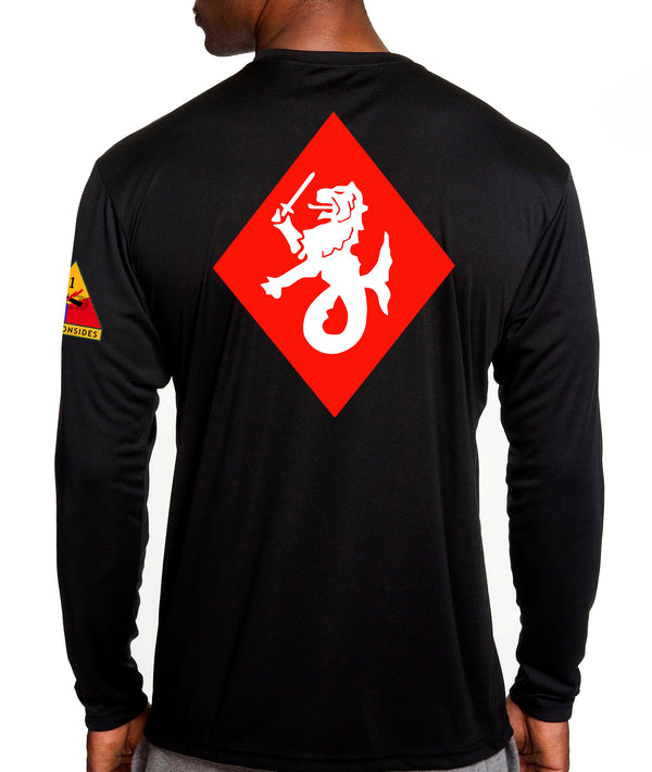Long Sleeve Performance PT Shirt. This shirt IS approved for PT.