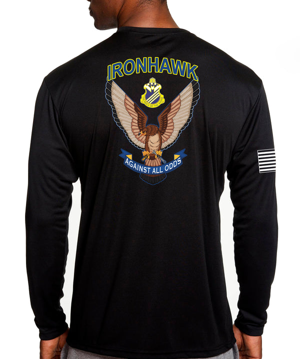 Ironhawk Co Long Sleeve Performance Unisex Shirt. This shirt IS approved for PT