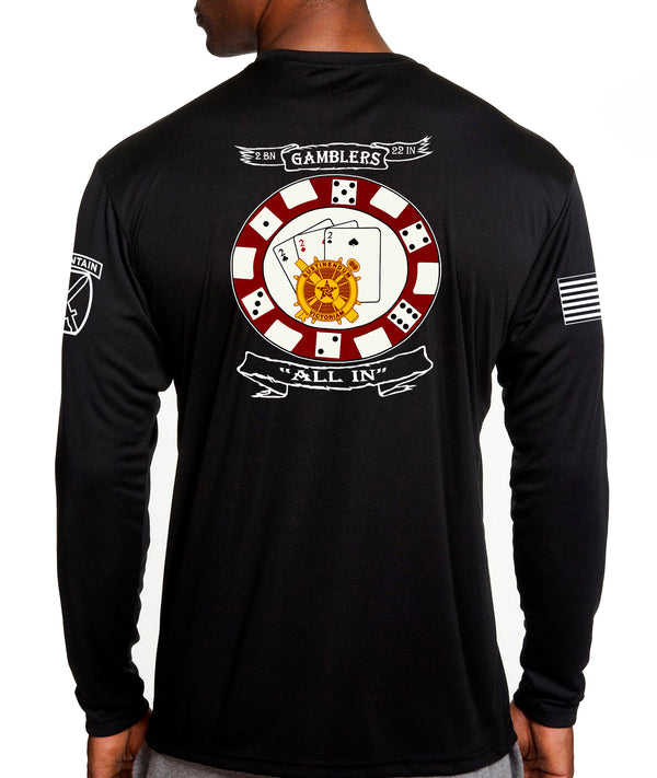 Long Sleeve Performance PT Shirt. This shirt IS approved for PT.