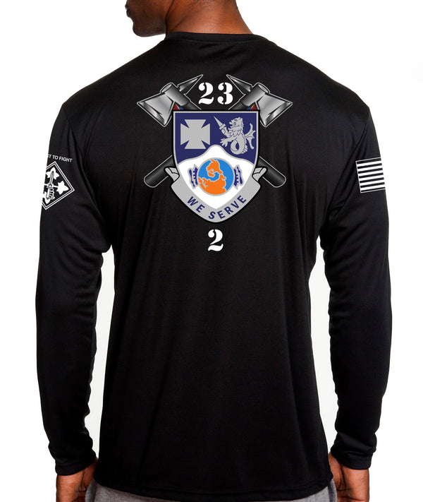 Long Sleeve Performance PT Shirt. This shirt IS approved for PT.