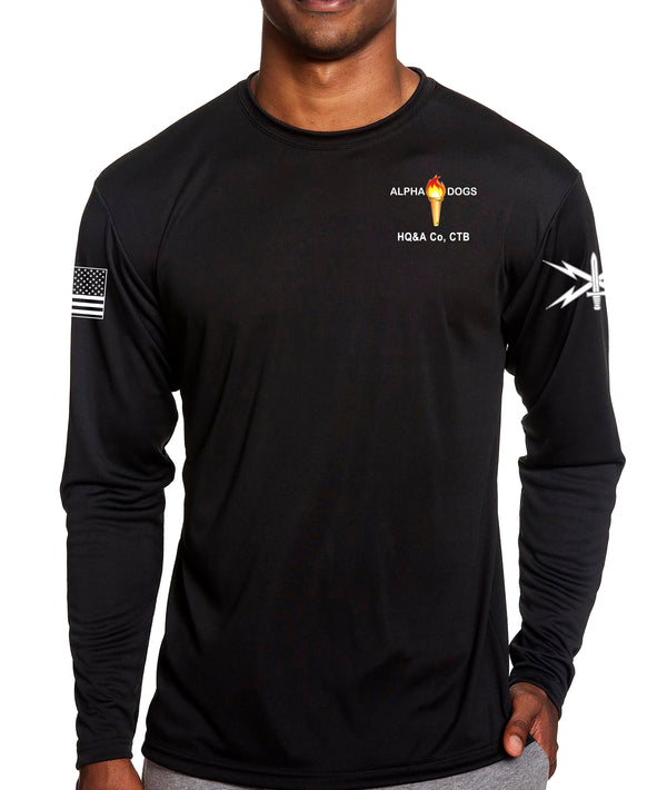 HQ&A Co CTB Long Sleeve Performance PT Shirt. This shirt IS approved for PT.