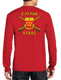 Red Long Sleeve 50-50 Blend Unisex Shirt. Not Authorized for PT until July 1, 2024.