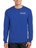 Long Sleeve 50-50 Blend Unisex Shirt. This shirt comes in multiple colors.