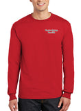 Long Sleeve 50-50 Blend Unisex Shirt. This shirt comes in multiple colors.