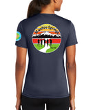 Anniversary Patch Athletic Performance Women's T-Shirt. This shirt comes in multiple colors.