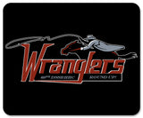 Wranglers Rectangle Mouse Pad, 7.75” x 9.25”.