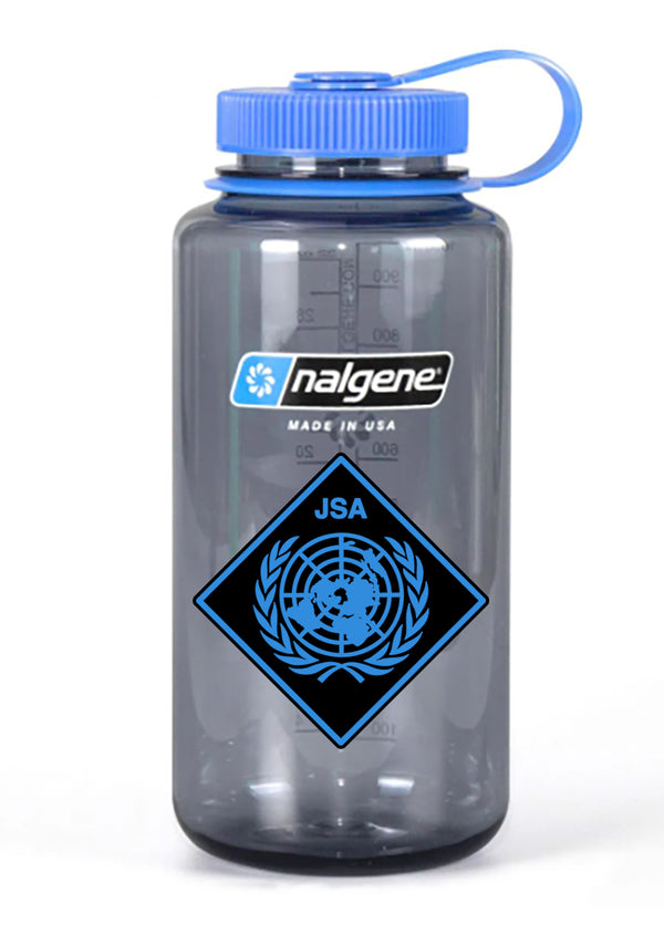 32 oz Nalgene Grey Wide Mouth Water Bottle.