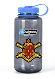 32 oz Nalgene Grey Wide Mouth Water Bottle.