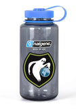 Nalgene Grey Wide Mouth Water Bottle.