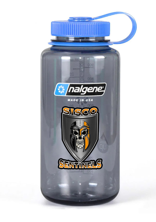 32 oz Nalgene Grey Wide Mouth Water Bottle.