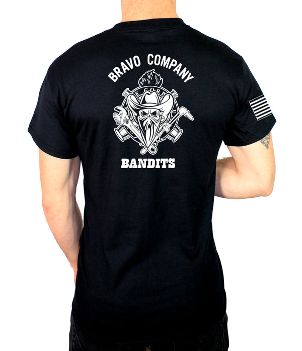 Bandits 50-50 blend Unisex Pt Shirt (White Design). This shirt IS Approved for PT