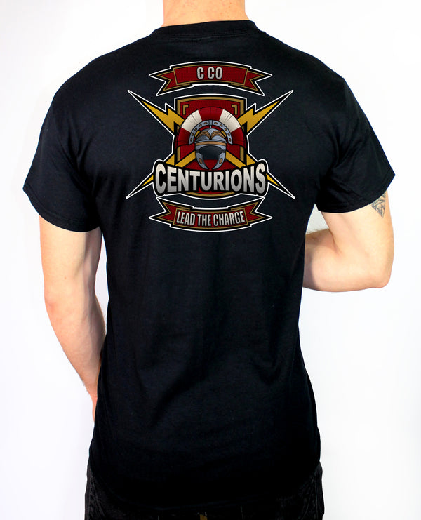 C Co 50-50 Blend Black Unisex PT Short Sleeve Shirt. Approved for PT