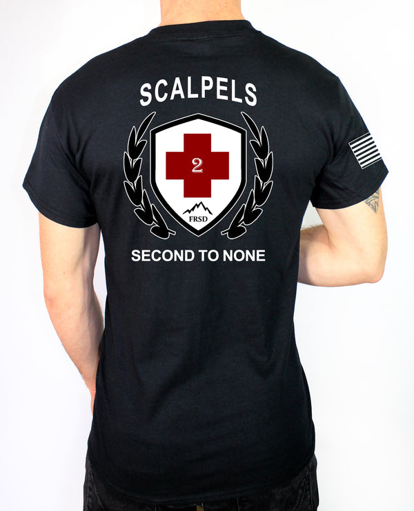 Second to None 50-50 Blend Black Unisex PT Short Sleeve Shirt. Approved for PT