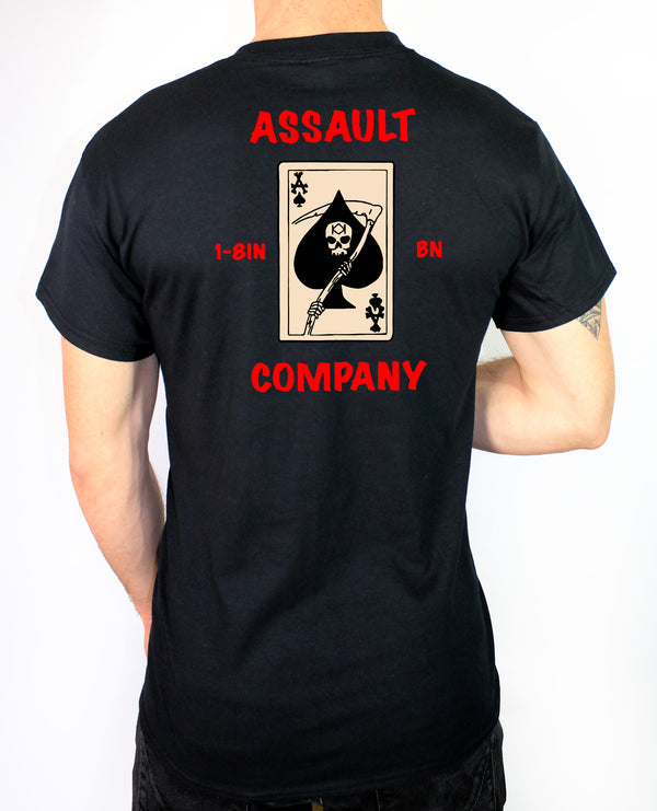 50-50 Blend Black Unisex PT Short Sleeve Shirt. Approved for PT